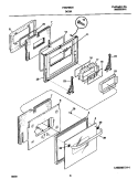 DOOR Diagram and Parts List for FEB756CETH  Frigidaire Wall Oven