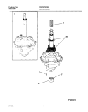 TRANSMISSION Diagram and Parts List for CRWS5700AS0  Frigidaire Washer