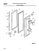 REFRIGERATOR DOOR Diagram and Parts List for FRS28ZRGD0  Frigidaire Refrigerator