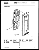 CONTROL PANEL Diagram and Parts List for MC1355L5  Frigidaire Microwave