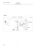 WIRING DIAGRAM Diagram and Parts List for FAK127P1V1  Frigidaire Air Conditioner