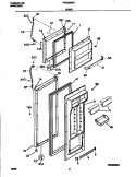 DOORS Diagram and Parts List for FRT22QRGD3  Frigidaire Refrigerator