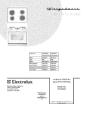 COVER Diagram and Parts List for FED355EBB  Frigidaire Range