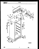 CABINET PARTS Diagram and Parts List for RT19F5WX3C  Gibson Refrigerator