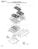 TOP / DRAWER Diagram and Parts List for FGF379WESN  Frigidaire Range