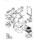 BODY Diagram and Parts List for GEF354BBDB  Gibson Range