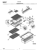 SHELVES / CONTROLS Diagram and Parts List for MRT13CRBD3  Frigidaire Refrigerator