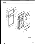 DOOR PARTS Diagram and Parts List for MRT17CRAZ0  Frigidaire Refrigerator