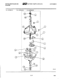 TRANSMISSION PARTS Diagram and Parts List for LA400JXH5  Frigidaire Washer