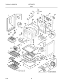 BODY Diagram and Parts List for LGEF3045KFB  Frigidaire Range