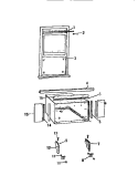WINDOW MOUNTING Diagram and Parts List for AS18EK2K1  Frigidaire Air Conditioner