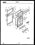 DOOR PARTS Diagram and Parts List for WRT21QRBD0  Frigidaire Refrigerator