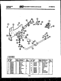 BURNER PARTS Diagram and Parts List for DEDML6  Frigidaire Dryer