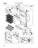 CABINET Diagram and Parts List for FFU20FG4AW2  Frigidaire Freezer