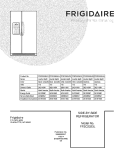 COVER Diagram and Parts List for FFSC2323LE4  Frigidaire Refrigerator