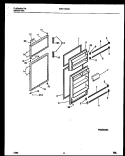 DOOR PARTS Diagram and Parts List for MRT15CHCW0  Frigidaire Refrigerator