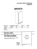 COVER Diagram and Parts List for UL5000CA1  Frigidaire Freezer