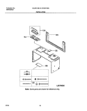 INSTALLATION Diagram and Parts List for CGLMV168CQ1  Frigidaire Microwave