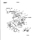 CONTROLS, DAMPER, FAN SECTION Diagram and Parts List for FRS22VSBD0  Frigidaire Refrigerator