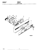CONTROL PANEL Diagram and Parts List for MDB631RFR1  Frigidaire Dishwasher
