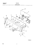 CONTROL PANEL Diagram and Parts List for SWS1549AQ2  Westinghouse Washer