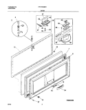 DOOR Diagram and Parts List for FFC15C8BB1  Frigidaire Freezer