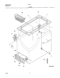 CABINET Diagram and Parts List for CF153  Frigidaire Freezer