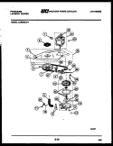 WASHER DRIVE SYSTEM AND PUMP Diagram and Parts List for LCE462LL1  Frigidaire Washer