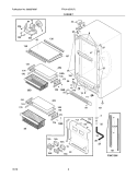 Part Location Diagram of 297303901 Frigidaire HINGE-UPPER