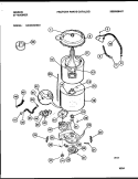 TUBS, HOSES, MOTOR Diagram and Parts List for GWX645RBS1  Gibson Washer