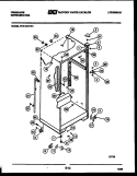 CABINET PARTS Diagram and Parts List for FPCI19TIFA1  Frigidaire Refrigerator