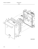 DOOR Diagram and Parts List for EDW7505HPS0A  Electrolux Dishwasher
