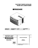 COVER Diagram and Parts List for FAC055J7A3  Frigidaire Air Conditioner