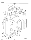 CABINET Diagram and Parts List for FRT21LRGD8  Frigidaire Refrigerator