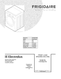 COVER Diagram and Parts List for FAFW3574KN0  Frigidaire Washer