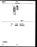 CONTROL PANEL Diagram and Parts List for 56-2271-10-02  Tappan Microwave