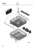 RACKS Diagram and Parts List for FDBB944CS0  Frigidaire Dishwasher