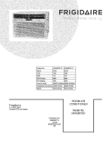 COVER Diagram and Parts List for LRA08PZU110  Frigidaire Air Conditioner