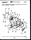 DOOR PARTS Diagram and Parts List for DG500KXD5  Frigidaire Dryer