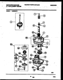 TRANSMISSION PARTS Diagram and Parts List for LG400SXD1  Frigidaire Washer Dryer Combo