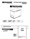 COVER Diagram and Parts List for FFC09M5CW0  Frigidaire Freezer
