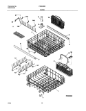 RACKS Diagram and Parts List for FDBL960BS0  Frigidaire Dishwasher