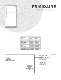 COVER Diagram and Parts List for FFHI1817LB2  Frigidaire Refrigerator
