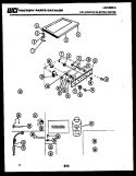 TOP, CONTROLS AND MISCELLANEOUS PAR Diagram and Parts List for DES100CD1  Kelvinator Dryer