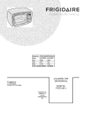 COVER Diagram and Parts List for FFCE1431LB  Frigidaire Microwave