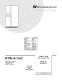 COVER Diagram and Parts List for WRS6R3EW6  Westinghouse Refrigerator