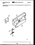 BACKGUARD Diagram and Parts List for GF625LW2  Frigidaire Range