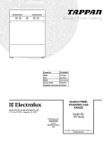 COVER Diagram and Parts List for TPF303BWB  Tappan Range