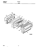 DOOR Diagram and Parts List for TGF353BCWD  Tappan Range