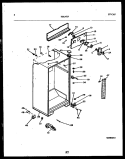 CABINET PARTS Diagram and Parts List for FPI14TPH0  Frigidaire Refrigerator